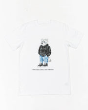 Rocco Raccoon Tee - Cotton White